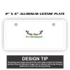2" X 4" Aluminum License Plate  Thumbnail