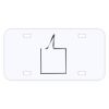 Personalized 3 X 6 Heavy Duty Acrylic / Plastic License Plate Thumbnail