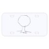 Personalized 3 X 6 Heavy Duty Acrylic / Plastic License Plate Thumbnail