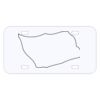 Personalized 3 X 6 Heavy Duty Acrylic / Plastic License Plate Thumbnail
