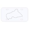 Personalized 3 X 6 Heavy Duty Acrylic / Plastic License Plate Thumbnail