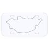 Personalized 3 X 6 Heavy Duty Acrylic / Plastic License Plate Thumbnail