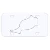 Personalized 3 X 6 Heavy Duty Acrylic / Plastic License Plate Thumbnail
