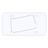 Personalized 3 X 6 Heavy Duty Acrylic / Plastic License Plate Thumbnail