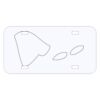 Personalized 3 X 6 Heavy Duty Acrylic / Plastic License Plate Thumbnail