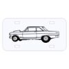 Personalized 3 X 6 Heavy Duty Acrylic / Plastic License Plate Thumbnail
