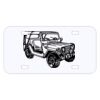 Personalized 3 X 6 Heavy Duty Acrylic / Plastic License Plate Thumbnail