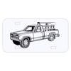 Personalized 3 X 6 Heavy Duty Acrylic / Plastic License Plate Thumbnail