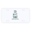 Personalized 3 X 6 Heavy Duty Acrylic / Plastic License Plate Thumbnail