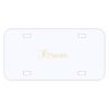 Personalized 3 X 6 Heavy Duty Acrylic / Plastic License Plate Thumbnail
