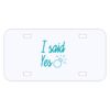 Personalized 3 X 6 Heavy Duty Acrylic / Plastic License Plate Thumbnail