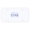 Personalized 3 X 6 Heavy Duty Acrylic / Plastic License Plate Thumbnail