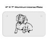 4 X 7 Aluminum License Plate  Thumbnail