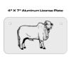 4 X 7 Aluminum License Plate  Thumbnail