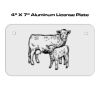 4 X 7 Aluminum License Plate  Thumbnail