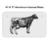 4 X 7 Aluminum License Plate  Thumbnail