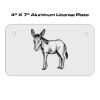 4 X 7 Aluminum License Plate  Thumbnail