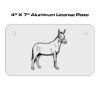 4 X 7 Aluminum License Plate  Thumbnail