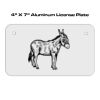 4 X 7 Aluminum License Plate  Thumbnail