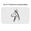 4 X 7 Aluminum License Plate  Thumbnail