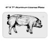 4 X 7 Aluminum License Plate  Thumbnail