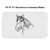 4 X 7 Aluminum License Plate  Thumbnail