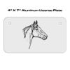 4 X 7 Aluminum License Plate  Thumbnail