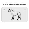 4 X 7 Aluminum License Plate  Thumbnail