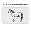 4 X 7 Aluminum License Plate  Thumbnail