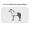 4 X 7 Aluminum License Plate  Thumbnail