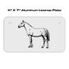 4 X 7 Aluminum License Plate  Thumbnail