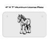4 X 7 Aluminum License Plate  Thumbnail