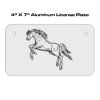 4 X 7 Aluminum License Plate  Thumbnail