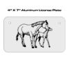 4 X 7 Aluminum License Plate  Thumbnail