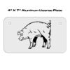 4 X 7 Aluminum License Plate  Thumbnail