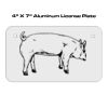 4 X 7 Aluminum License Plate  Thumbnail