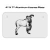 4 X 7 Aluminum License Plate  Thumbnail