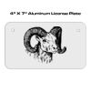 4 X 7 Aluminum License Plate  Thumbnail