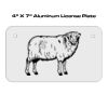 4 X 7 Aluminum License Plate  Thumbnail