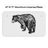 4 X 7 Aluminum License Plate  Thumbnail