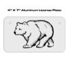 4 X 7 Aluminum License Plate  Thumbnail