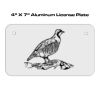 4 X 7 Aluminum License Plate  Thumbnail