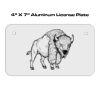 4 X 7 Aluminum License Plate  Thumbnail