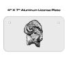 4 X 7 Aluminum License Plate  Thumbnail