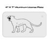 4 X 7 Aluminum License Plate  Thumbnail