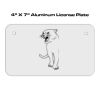 4 X 7 Aluminum License Plate  Thumbnail