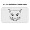 4 X 7 Aluminum License Plate  Thumbnail