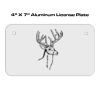 4 X 7 Aluminum License Plate  Thumbnail