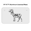 4 X 7 Aluminum License Plate  Thumbnail