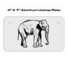 4 X 7 Aluminum License Plate  Thumbnail